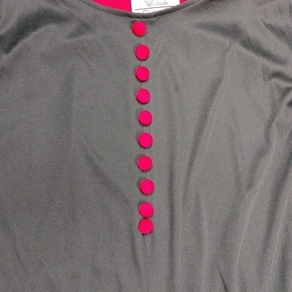 Westside clothing co. Women's size 14 black and red dress - Picture 2 of 8